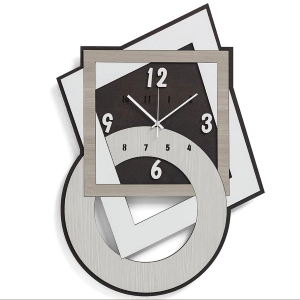 Wanduhr 40x59 cm aus Schichtholz RSN - GEOMETRIC