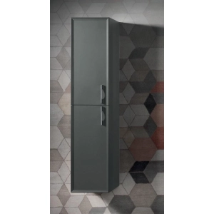 Colonna da bagno moderna reversibile CLASSIC a 2 ante ANTRACITE OPACO
