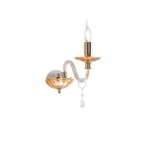 CECILIA wall lamp in amber crystal 1 lights 27x25 cm