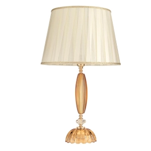 Lámpara de mesa CECILIA en cristal ámbar 40x71 cm