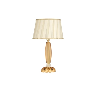 Lámpara de mesa CECILIA en cristal ámbar 25x45 cm