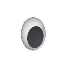 SHELL wall lamp in BLACK aluminum 17x5 cm