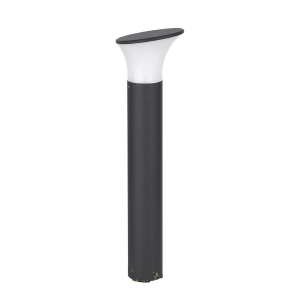 Bolardo ARES de aluminio pintado NEGRO H50