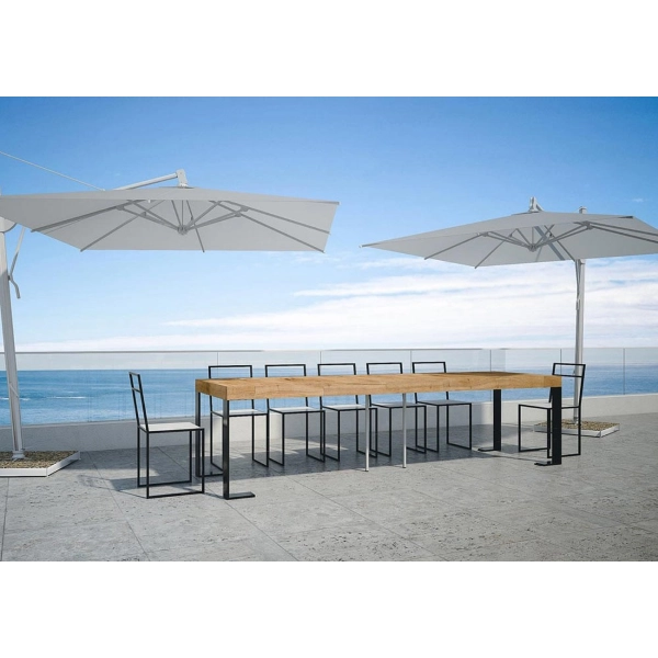 Konsole ORCHIDEA PREMIUM Tanne gebeizt auf 290 cm ausziehbar