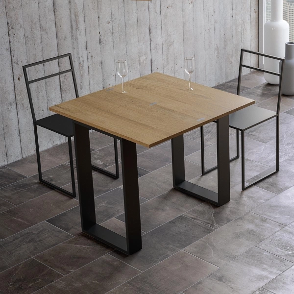 Mesa consola extensible TECNO LIBRA roble natural