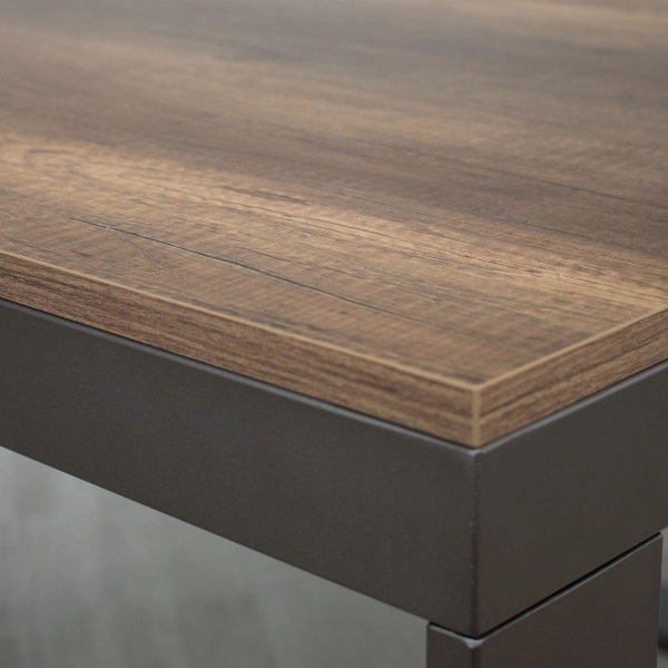 TECNO EVOLUTION 160 mesa extensible hasta 264 cm nogal