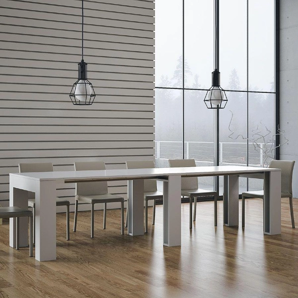 Tavolo consolle allungabile EXTRA quercia natura 14 posti