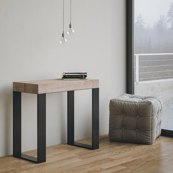 Ausziehtisch TECNO PREMIUM Natureiche mit Complete Extensions 90x40/300 cm