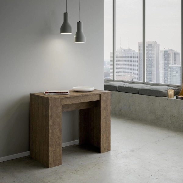 Ausziehbarer Konsolentisch BASIC Nussbaum 308 cm