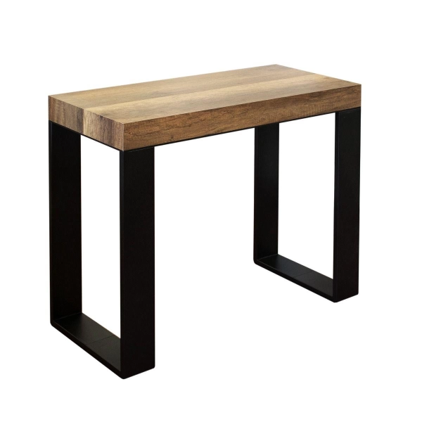 Console murale extensible TECNO 300 cm avec structure anthracite, 14 places