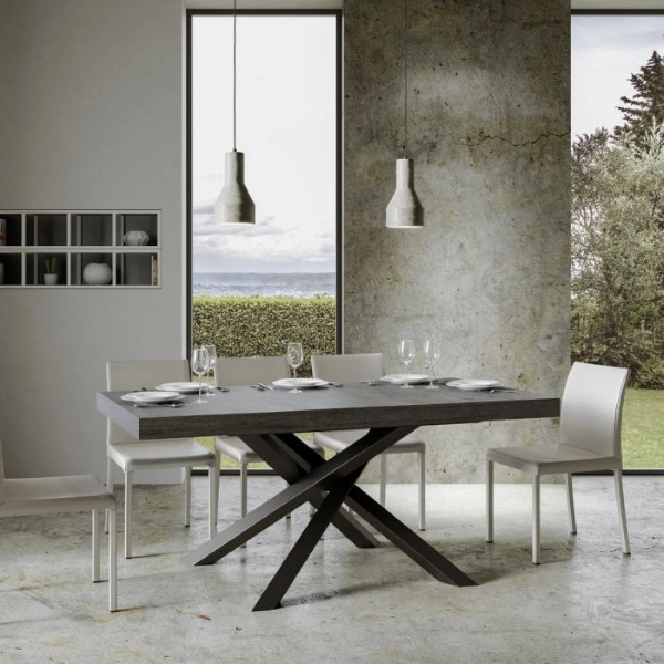 Mesa hormigón VOLANTIS 90X180 extensible a 284 cm