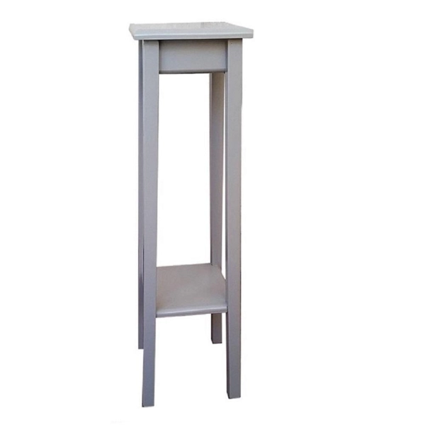 Colonna in legno arredo portavaso SMALL H77 Laccato Tortora