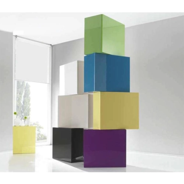 Élément mural cube avec 1 porte COULEURS BLANC