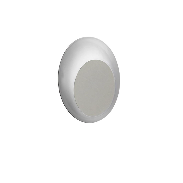 SHELL aplique en aluminio PLATA 17x5 cm