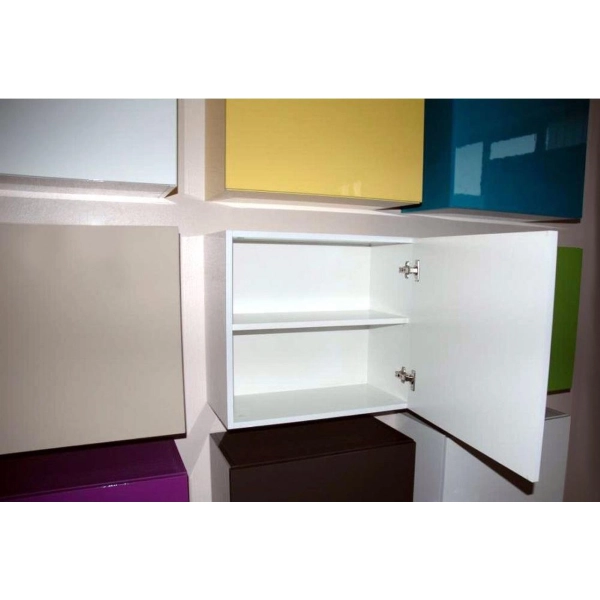 Élément mural cube avec 1 porte COULEURS BLANC