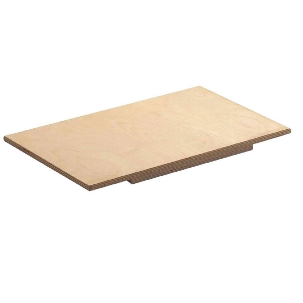 Planche à pâtisserie en bois pour pâte traditionnelle sans bord 75x48 cm