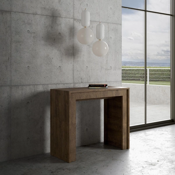Console extensible Mia Noce jusqu'à 3 mètres avec 14 sièges 90x42 cm