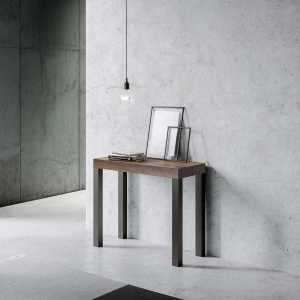 Consolle 90x40 cm allungabile a 196 cm EVERYDAY SMALL Noce