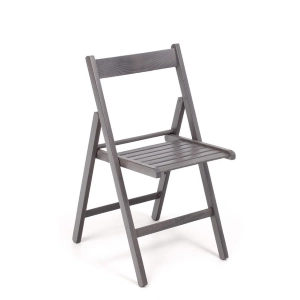 GRAY colored wooden folding chair 1 piece