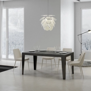 Ausziehbarer Tisch bis 420 cm FLAME Evolution 160 mit Betonoberfläche