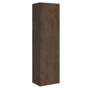 Ground column with Reversible doors with 3 Isoka walnut shelves