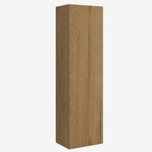 Ground column with Reversible doors with 3 Isoka oak nature shelves