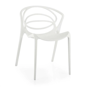 Silla apilable polipropileno FIONA blanco 1 piezas