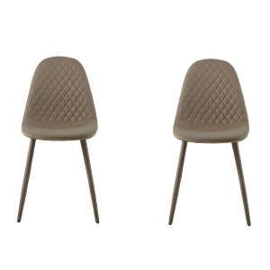 Tortora Esszimmerstuhl aus Kunstleder - SOFT 2 Stühle