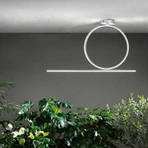 Plafonnier LED 42W- moderne ACROBAT 50 argent