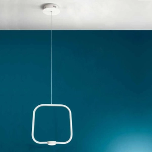 Lámpara de suspensión LED 35W moderna Blanco ALFA 47 cm