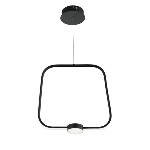 Lámpara de suspensión LED 35W - moderna Negro ALFA 47 cm