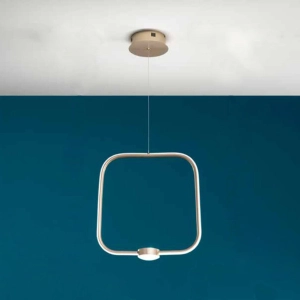 Lámpara colgante LED 28W - oro moderno ALFA Piccolo D32 cm