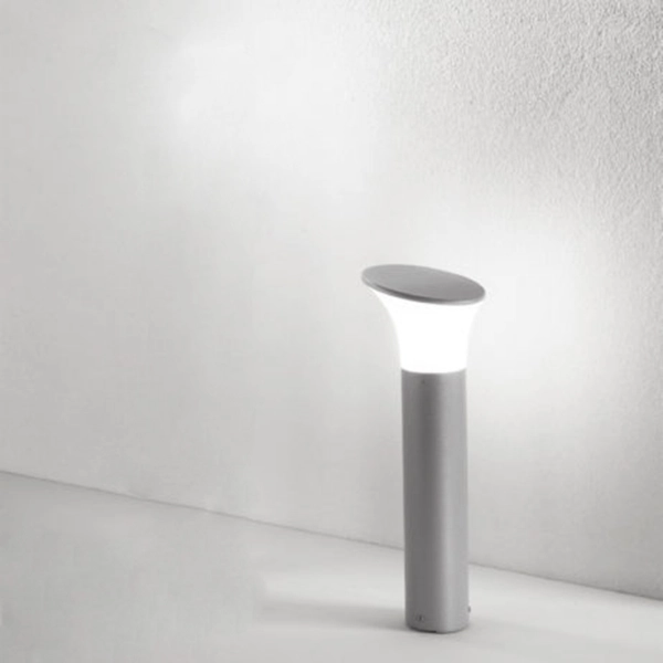Bolardo ARES de aluminio pintado PLATA H50