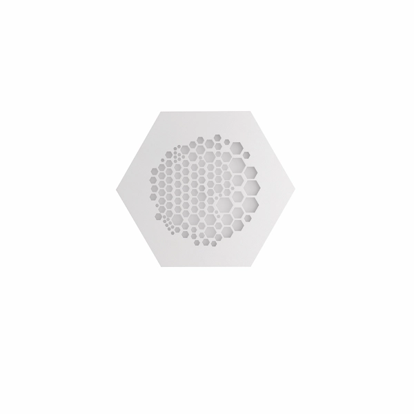 Plafonnier LED 17W 3000K - RUCHE moderne 35x5 cm