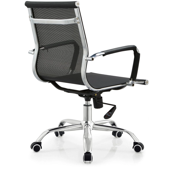 Fauteuil de bureau avec vérin à gaz et dossier bas - KOG B noir