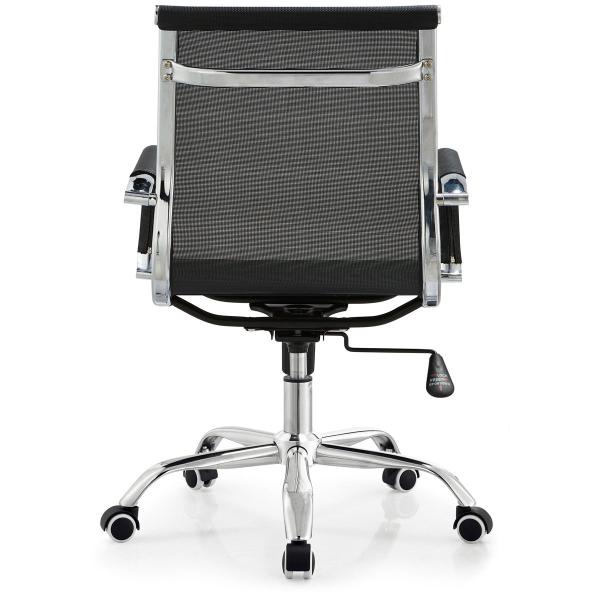 Fauteuil de bureau avec vérin à gaz et dossier bas - KOG B noir