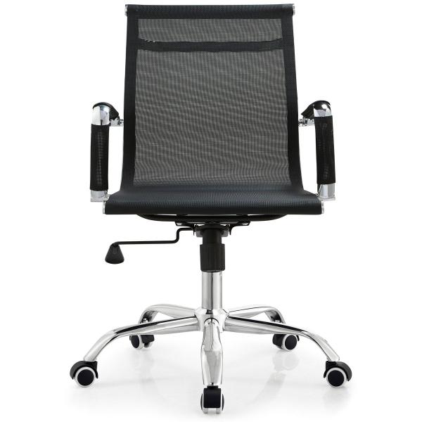 Fauteuil de bureau avec vérin à gaz et dossier bas - KOG B noir