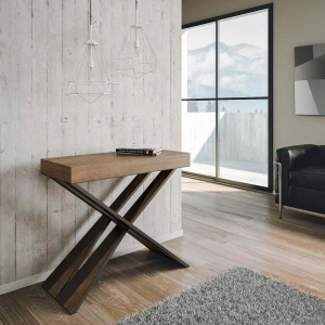Consolle allungabile 90x40 cm DIAGO SMALL Noce fino a 196 cm
