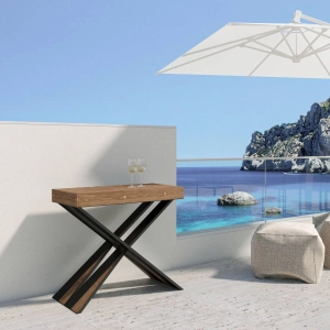 Consolle allungabile 90x40 cm DIAGO SMALL Abete Tinto fino a 190 cm