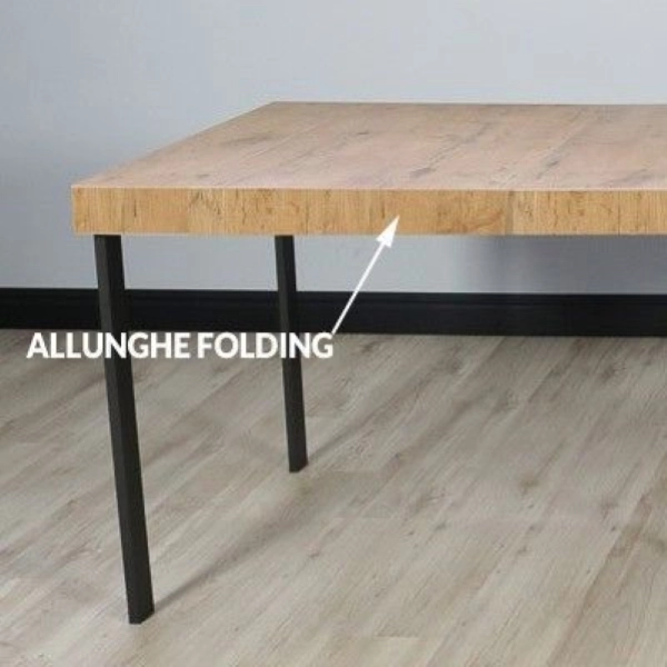Console extensible moderne 300 cm FLAME PREMIUM Ciment 14 places