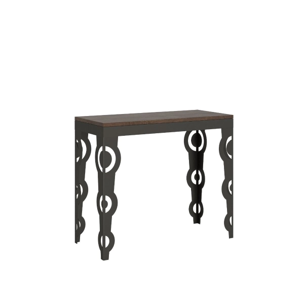 Console extensible KARAMAY EVOLUTION 14 places, 300 cm, noyer