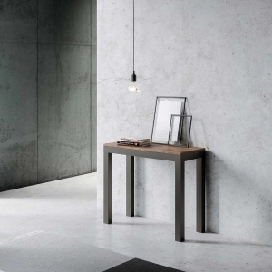 Consolle EVERYDAY SMALL EVOLUTION Noce allungabile a 196 cm