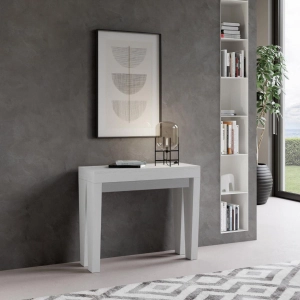 Consolle allungabile 90x40/196 cm SPIMBO SMALL Bianco Frassino