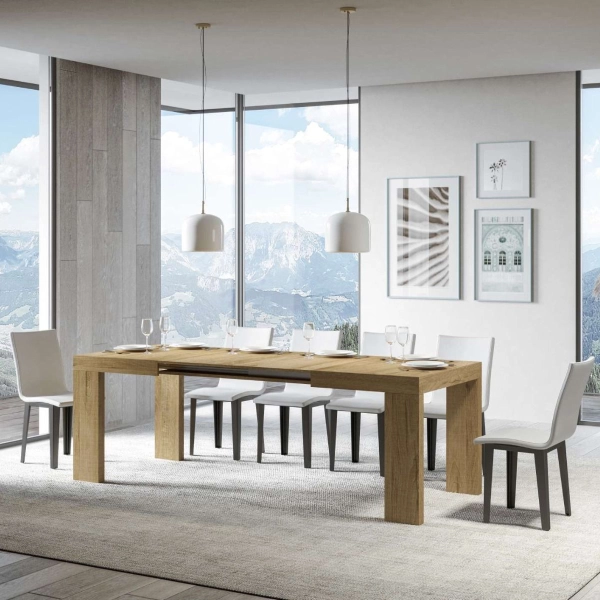 Mesa ROXELL 90x130 extensible a 234 cm roble natural