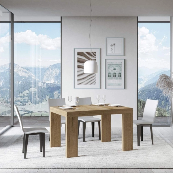 Mesa ROXELL 90x130 extensible a 234 cm roble natural