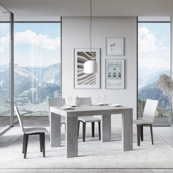Mesa hormigón ROXELL 90x130 extensible a 390 cms