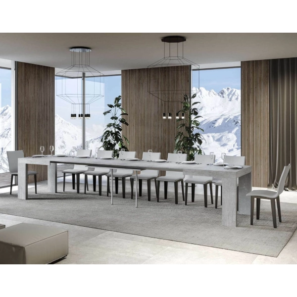Mesa hormigón ROXELL 90x130 extensible a 390 cms