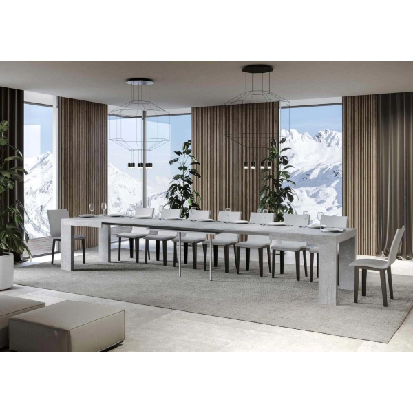 Mesa hormigón ROXELL 90x180 extensible a 440 cms