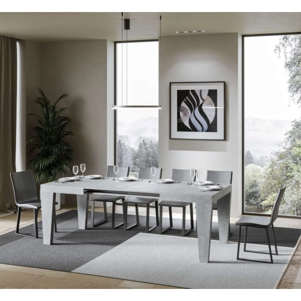 Mesa hormigón SPIMBO 90X130 extensible a 234 cms