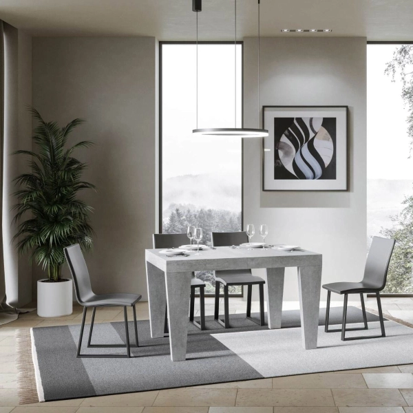 Mesa hormigón SPIMBO 90X130 extensible a 234 cms